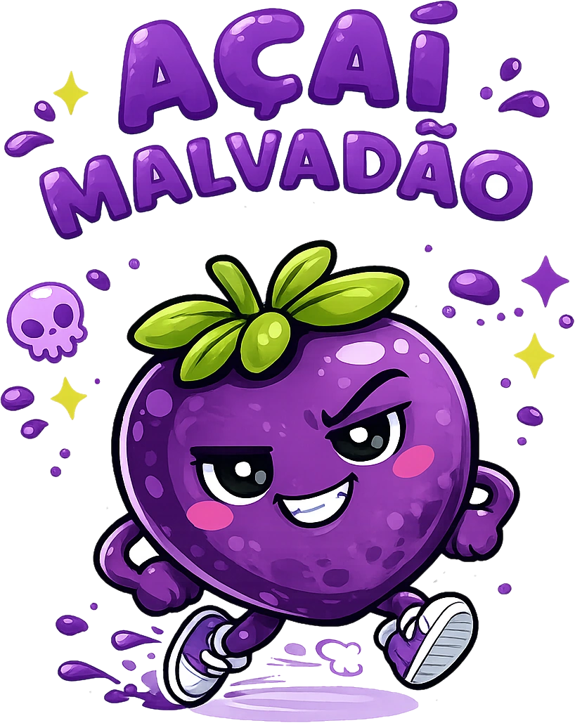 Personagem oficial Açaí Malvadão