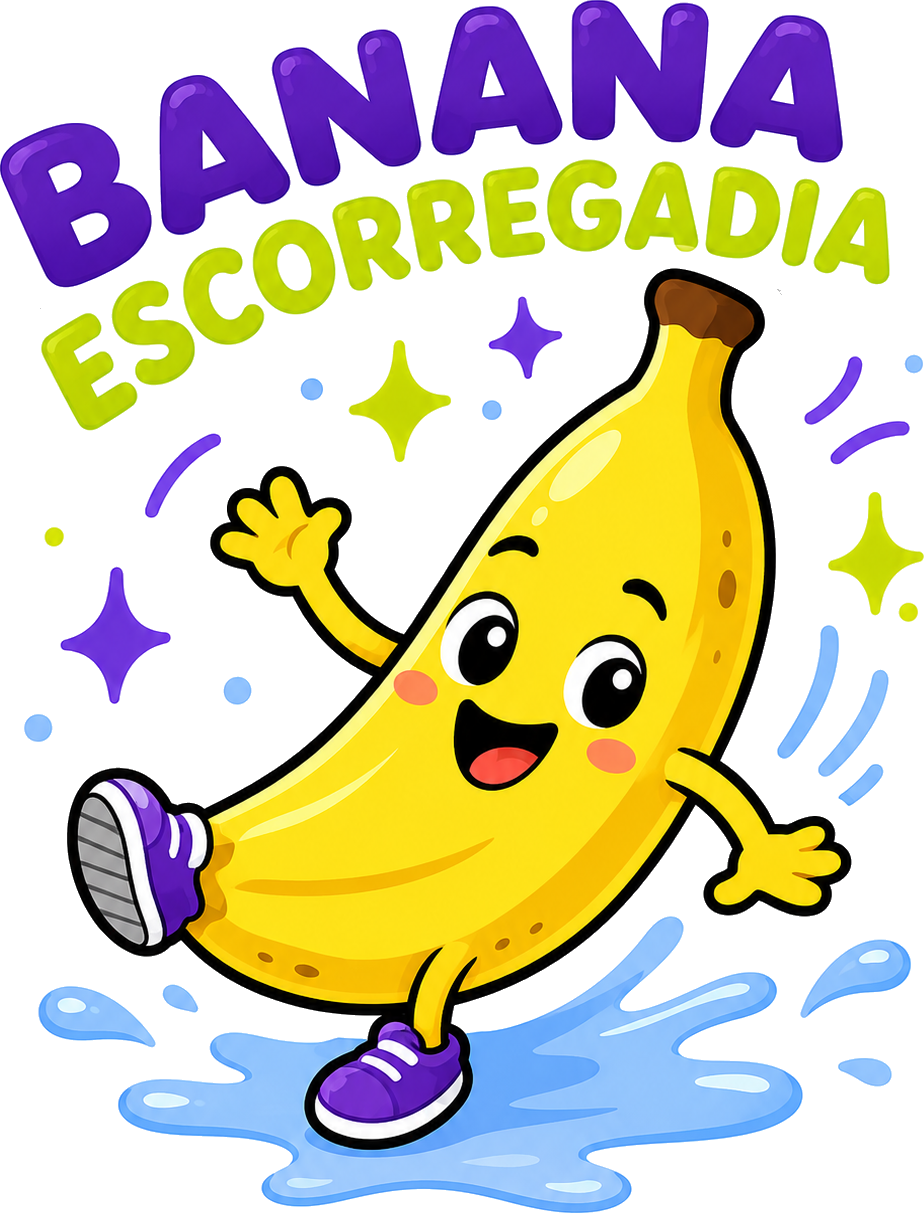 Personagem oficial Banana Escorregadia